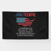 Juneteenth Celebrates Black African American Banner (Horizontal)