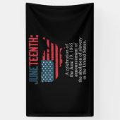 Juneteenth Celebrates Black African American Banner (Vertikal)