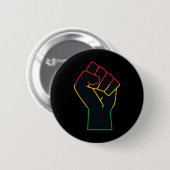 Juneteenth Celebrates Black African American Freed Button (Vorne & Hinten)