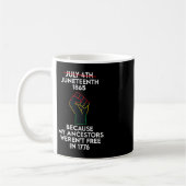 Juneteenth Celebrates Black African American Freed Kaffeetasse (Links)