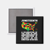 Juneteenth Celebrates Black African American Freed Magnet (Vorderseite/Rückseite)
