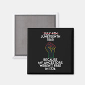 Juneteenth Celebrates Black African American Freed Magnet (Vorderseite/Rückseite)