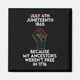 Juneteenth Celebrates Black African American Freed Magnet