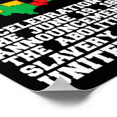 Juneteenth Celebrates Black African American Freed Poster (Ecke)