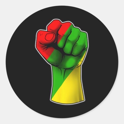 Juneteenth Celebrates Black African American Freed Runder Aufkleber (Vorderseite)