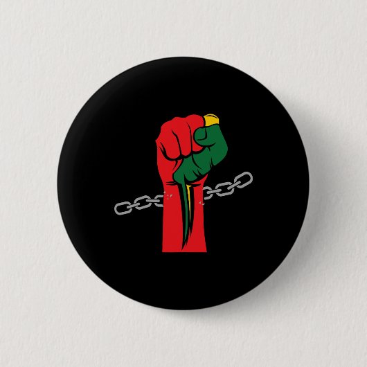 Juneteenth Celebrating 1865 Afro Americ. Button (Vorderseite)