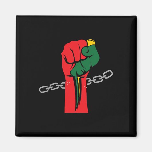 Juneteenth Celebrating 1865 Afro Americ. Magnet (Vorne)