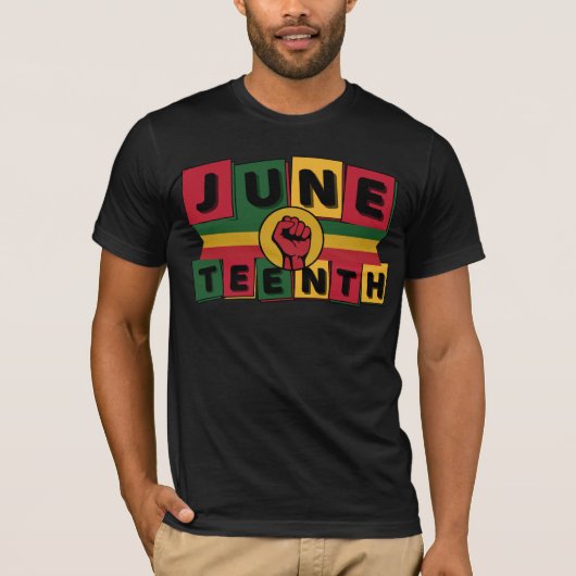 JUNETEENTH Celebration Black History Black Power T-Shirt (Vorderseite)