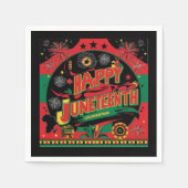 Juneteenth Cocktail Napkins Serviette (Vorderseite)