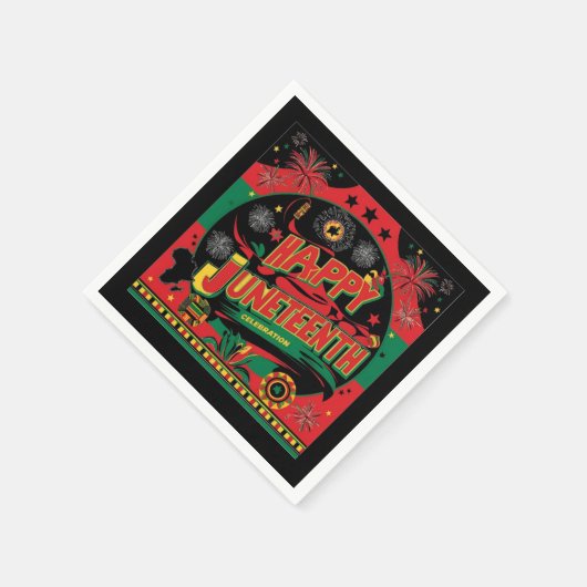 Juneteenth Cocktail Napkins Serviette (Ecke)