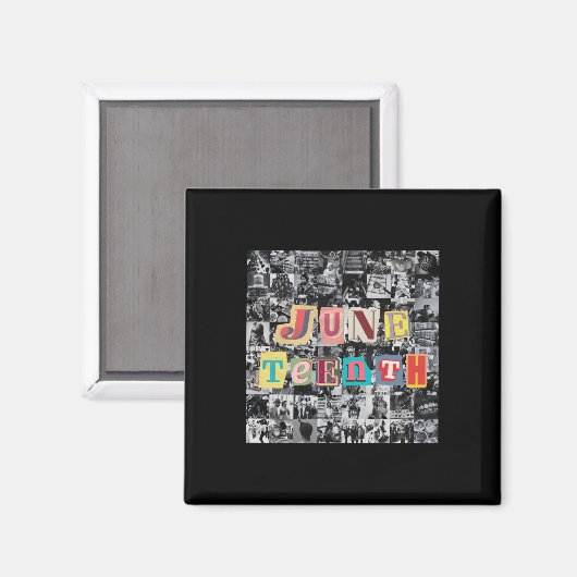 Juneteenth Collage Magnet (Vorderseite/Rückseite)