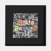 Juneteenth Collage Magnet (Vorne)