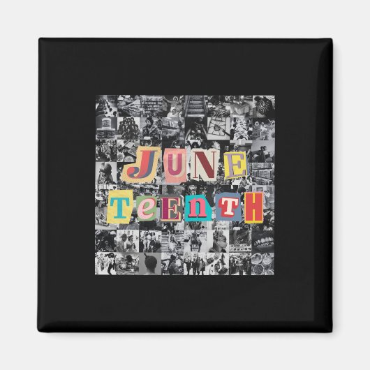 Juneteenth Collage Magnet (Vorne)