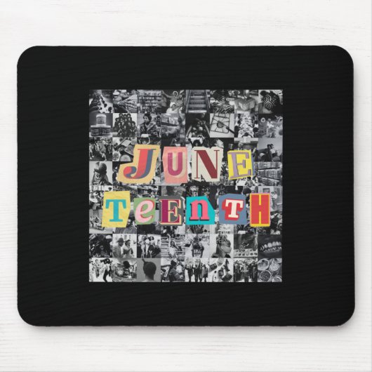 Juneteenth Collage Mousepad (Vorne)