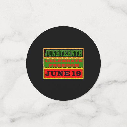 Juneteenth Confetti Konfetti (Klein Vorderseite)