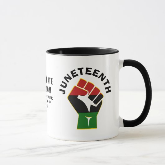 JUNETEENTH Custom Celebrate Freedom Tasse (Rechts)