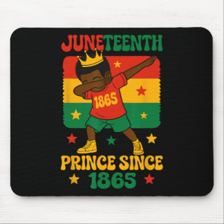 Juneteenth Dabbing Groovy Afrikanischer Kleinkind Mousepad