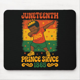 Juneteenth Dabbing Groovy Afrikanischer Kleinkind Mousepad