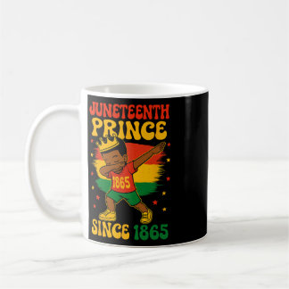 Juneteenth Dabbing Groovy Schwarzer Junge 1865 Afr Kaffeetasse