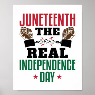 Juneteenth Der wahre Unabhängigkeitstag Poster