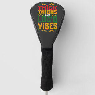 Juneteenth dicke Locd-Vibes Afroamerikanisch Golf Headcover