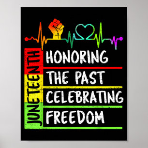 Juneteenth: Die Vergangenheit ehren, Freiheit feie Poster