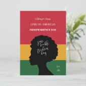 Juneteenth Einladung (Stehend Vorderseite)