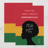 Juneteenth Einladung (Vorne/Hinten)