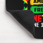 Juneteenth-Emancipationstag Schwarz 19. Juni 1865 Mousepad (Ecke)