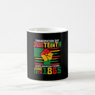 Juneteenth-Emancipationstag Schwarze amerikanische Kaffeetasse