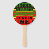 Juneteenth Fan Fächer (Rückseite)