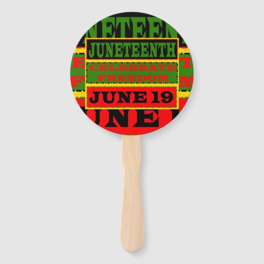 Juneteenth Fan Fächer (Rückseite)