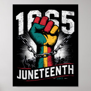 Juneteenth-Faust Schwarze Freiheit 1865 Afroamerik Poster