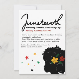 Juneteenth-Feier-Einladung – Freiheit & Freude Einladung