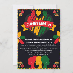 Juneteenth-Feier-Einladung – Freiheit & Freude Einladung