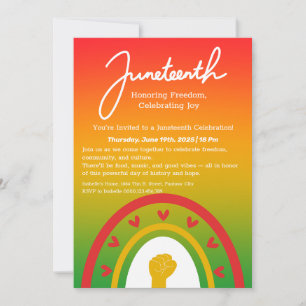 Juneteenth-Feier-Einladung – Freiheit & Freude Einladung