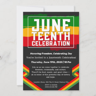 Juneteenth-Feier-Einladung – Freiheit & Freude Einladung