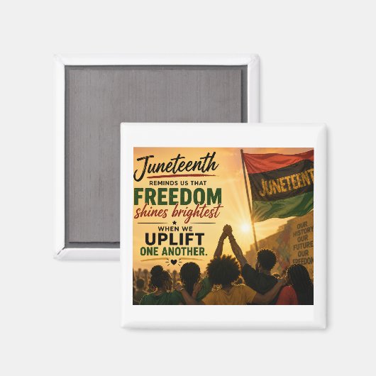 Juneteenth-Feier Magnet (Vorderseite/Rückseite)