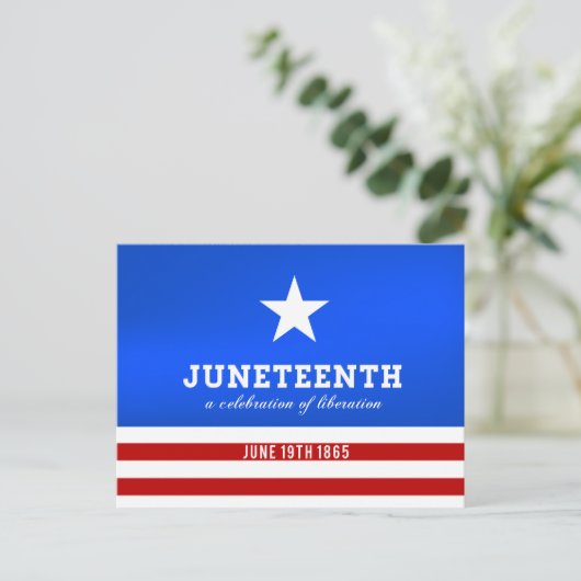 Juneteenth - Feier zur Befreiung Einladungspostkarte (Stehend Vorderseite)
