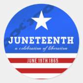 Juneteenth - Feier zur Befreiung Runder Aufkleber (Vorderseite)