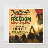 Juneteenth-Feierkarte (Vorderseite)