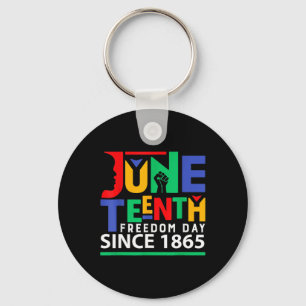 Juneteenth feiert Black Freedom Funny Women Männer Schlüsselanhänger