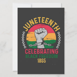 Juneteenth feiert schwarze Freiheit 1865 Einladung