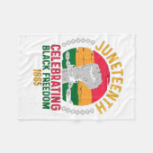 Juneteenth feiert schwarze Freiheit 1865 Fleecedecke (Vorderseite (Horizontal))