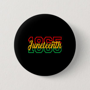 Juneteenth feiert schwarze Freiheit 1865 Geschicht Button