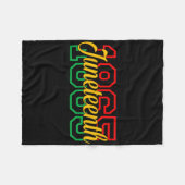 Juneteenth feiert schwarze Freiheit 1865 Geschicht Fleecedecke (Vorderseite (Horizontal))