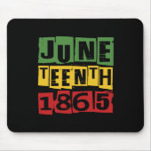 Juneteenth feiert schwarze Freiheit 1865 Geschicht Mousepad (Vorne)