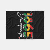 Juneteenth feiert schwarze Freiheit 1865 Juneteent Fleecedecke (Vorderseite (Horizontal))