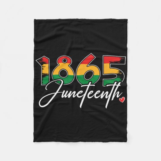 Juneteenth feiert schwarze Freiheit 1865 Juneteent Fleecedecke (Vorderseite)