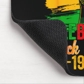 Juneteenth feiert schwarze Freiheit 1865 Männer Mousepad (Ecke)
